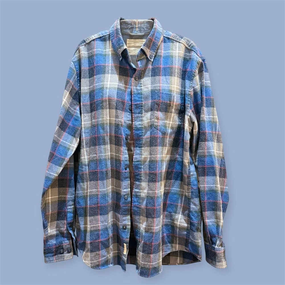 Blue Plaid Men's Shirt